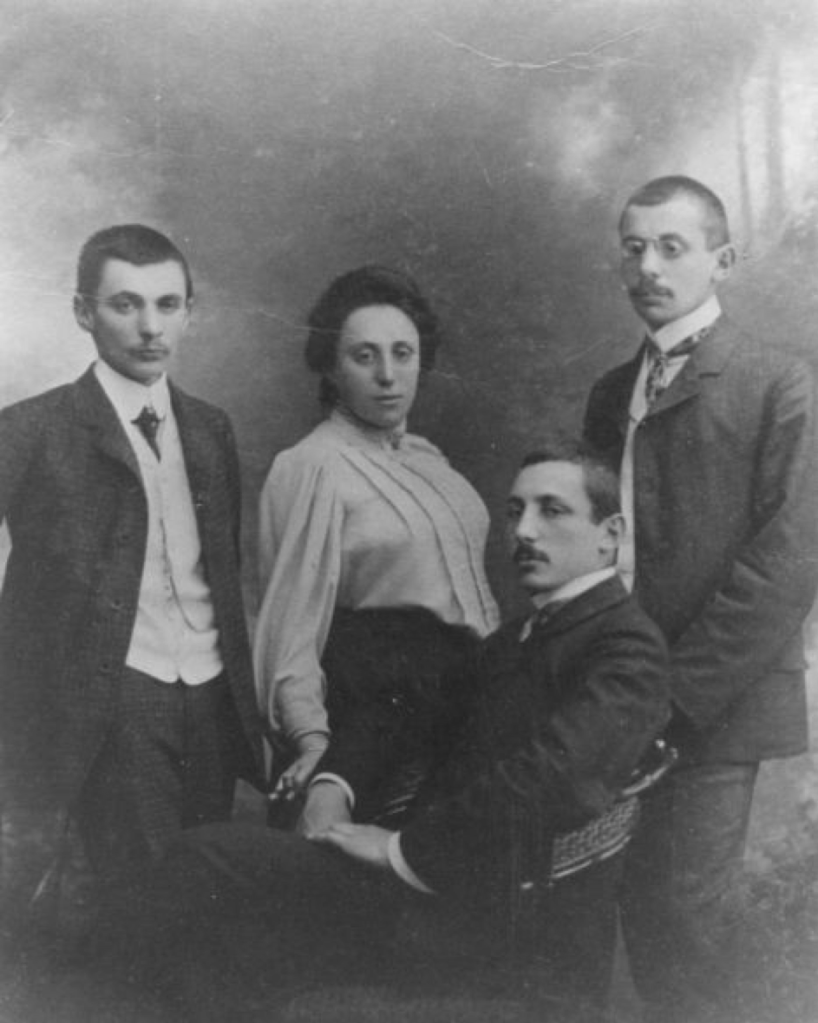 Emmy Noether with her three brothers