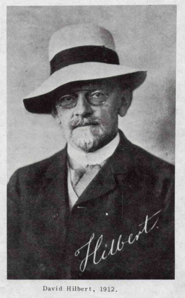 David Hilbert, 1912, with hat